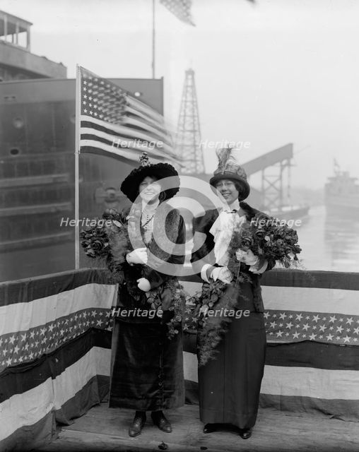 Strs. A.D. MacTier and F.P. Jones, sponsors, 1913 Mar 8. Creator: Unknown.