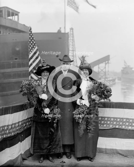 Strs. A.D. MacTier and F.P. Jones, sponsors, 1913 Mar 8. Creator: Unknown.