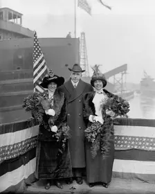 Strs. A.D. MacTier and F.P. Jones, sponsors, 1913 Mar 8. Creator: Unknown