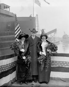 Strs. A.D. MacTier and F.P. Jones, sponsors, 1913 Mar 8. Creator: Unknown
