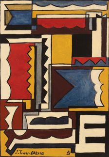 Structure with interlocking shapes, 1933. Creator: Torres-García, Joaquín (1874-1949)