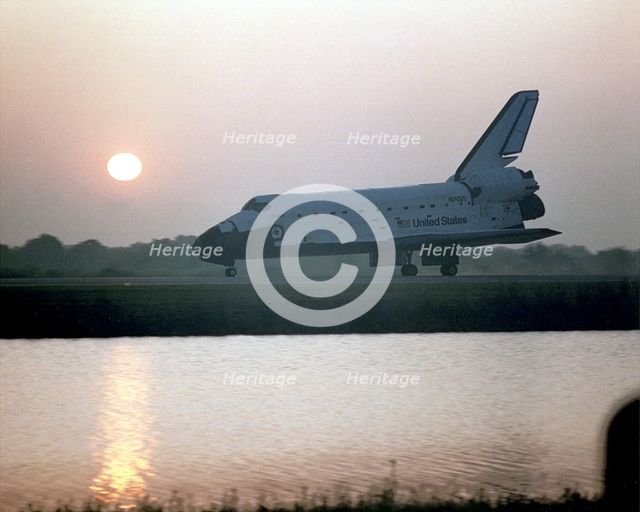 STS-45 Landing, Florida, USA, 1992.  Creator: NASA.