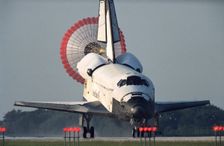 STS-50 landing, USA, July 9, 1992. Creator: NASA
