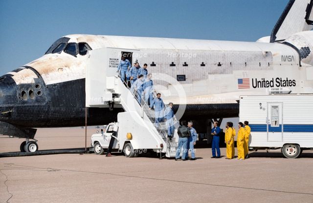 STS-61A landing, USA, November 6, 1985.  Creator: NASA.