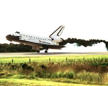STS-86 landing, Florida, USA, October 6, 1997. Creator: NASA