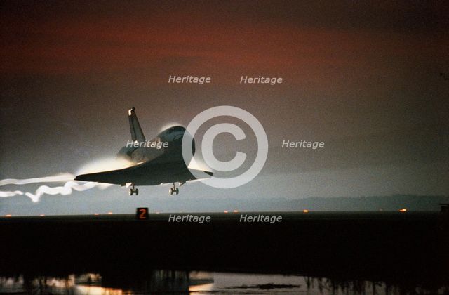STS-80 landing, Florida, USA, December 7, 1996.  Creator: NASA.