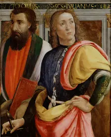 Sts Bartholomew and Julian the Hospitaler, late 15th century. Creator: Agnolo di Domenico di Donnino