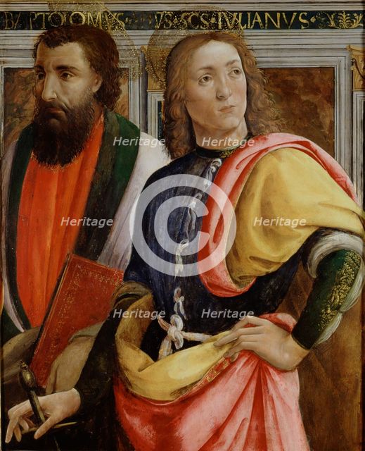 Sts Bartholomew and Julian the Hospitaler, late 15th century. Creator: Agnolo di Domenico di Donnino.