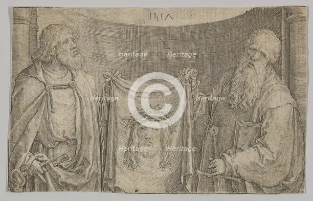 Sts. Peter and Paul With the Vernicle, 1517. Creator: Lucas van Leyden.