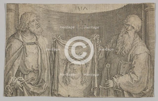 Sts. Peter and Paul With the Vernicle, 1517. Creator: Lucas van Leyden.