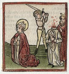 Sts. Theonestus and Albanus; or St. Pancrace. Creator: Günther Zainer (German, d. 1478)