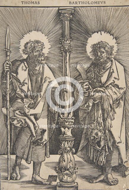 Sts. Thomas and Bartholomew, 1518. Creator: Monogrammist G.Z..