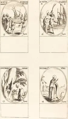 Sts. Vitus, Modestus, & Crescentia; Sts. Julitta & Quiricus; St. Avitus, Abbot; St. E. Creator: Jacques Callot