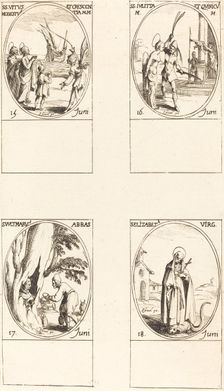 Sts. Vitus, Modestus, & Crescentia; Sts. Julitta & Quiricus; St. Avitus, Abbot; St. E. Creator: Jacques Callot