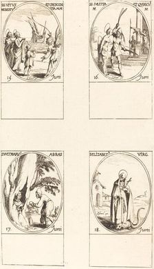 Sts. Vitus, Modestus, & Crescentia; Sts. Julitta & Quiricus; St. Avitus, Abbot; St. E. Creator: Jacques Callot