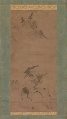 Su Shi Riding a Donkey, early 15th century. Creator: Bokudo Sojun