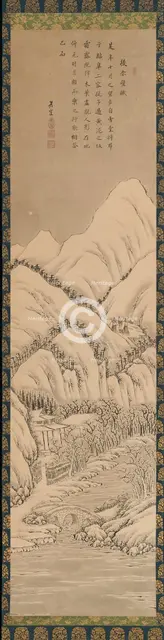 Su Shi's "Ode to His Second Visit to the Red Cliff", 19th century. Creator: Kano Hogai.