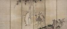 Su Shi (So Shoku) and Pan Lang (Han Ro), early 1600s. Creator: Unkoku T?gan (Japanese, 1547-1618)