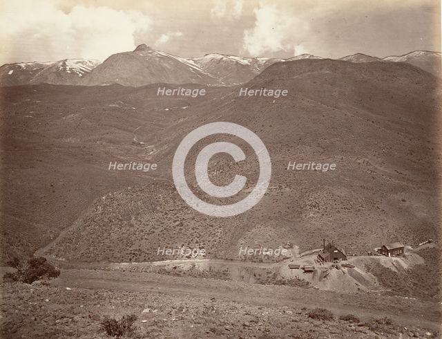 Sutro Tunnel Shaft No. 2, 1875, printed ca. 1876. Creator: Carleton Emmons Watkins.