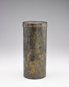 Sutra container with cover, Nara period, 724. Creator: Unknown