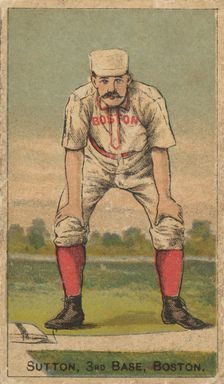 Sutton, 3rd Base, Boston, from the Gold Coin series (N284) for Gold Coin Chewing Tobacco, 1887. Creator: D Buchner & Co
