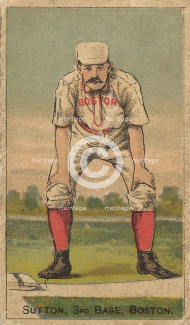 Sutton, 3rd Base, Boston, from the Gold Coin series (N284) for Gold Coin Chewing Tobacco, 1887. Creator: D Buchner & Co.