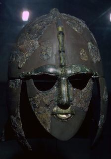 Sutton Hoo Helmet, from the ship burial, 7th century