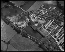 Sutton Worsted Mills on Bridge Street, Sutton-in-Craven, North Yorkshire, c1930s. Creator: Arthur William Hobart