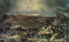 Suvorov Crossing St Gotthard Pass on 13 September 1799, no later than 1859. Creator: Alexander von Kotzebue