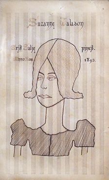 Suzanne Valadon, 1893. Creator: Satie, Erik (1866-1925)