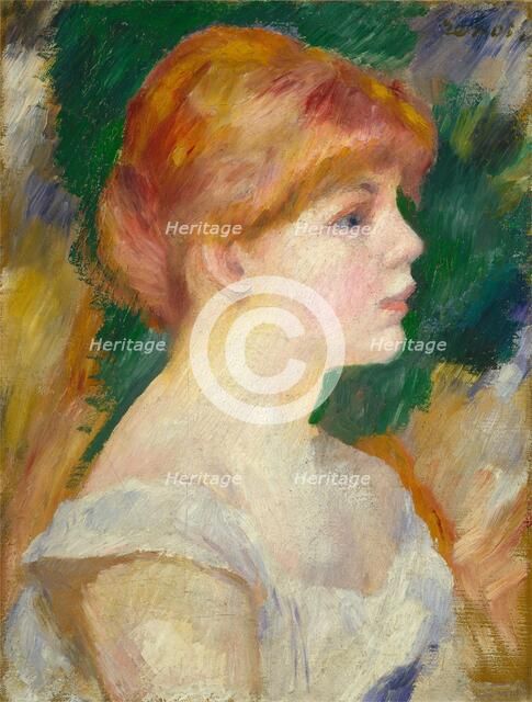 Suzanne Valadon, c. 1885. Creator: Pierre-Auguste Renoir.
