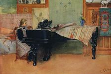 Suzanne at the Piano c1900. Artist: Carl Larsson