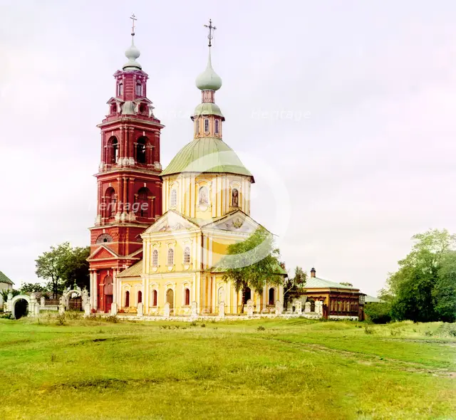 Suzdal: The Church of Dmitry Solunsky, 1912. Creator: Sergey Mikhaylovich Prokudin-Gorsky.