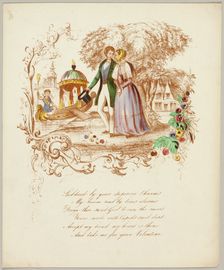 Subdued by your Superior Charms (valentine), c. 1842. Creator: Unknown