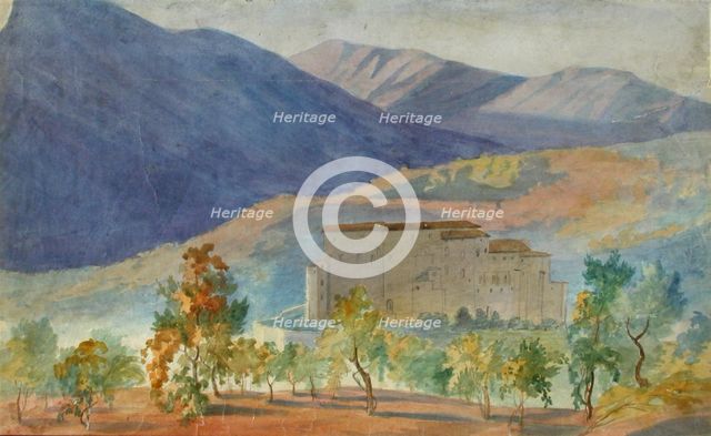 Subiaco, Rocca Abbaziale, 1830-1873. Creator: Robert Wilhelm Ekman.