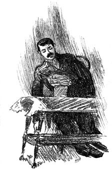 Subject going into a hypnotic trance, 1891. Creator: Unknown