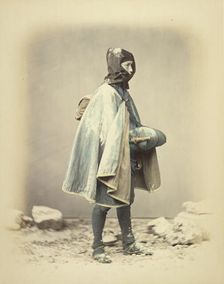 Subject in Winter Dress, about 1868. Creator: Felice Beato