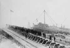 Submarine Co. yard, Newark, between c1915 and c1920. Creator: Bain News Service