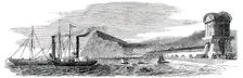 Submarine Electric Telegraph between Dover and Calais - Temporary Station at Dover...1850. Creator: Unknown