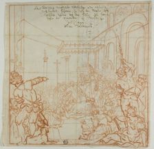 Submission of the Emperor Frederick Barbarossa to Pope Alexander III, 1712. Creator: Hieronymus Hau