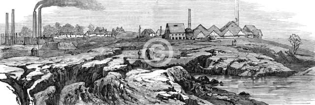 Subsidence of land at the Northwich Salt-Mines, 1881. Creator: Unknown.