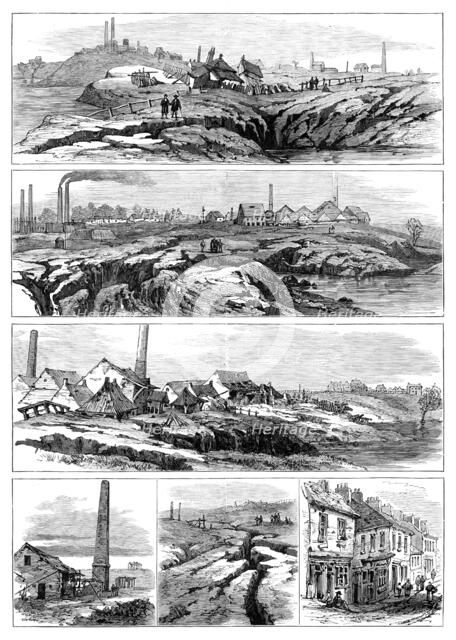 Subsidence of land at the Northwich Salt-Mines, 1881. Creator: Unknown.