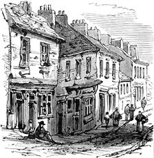 Subsidence of land at the Northwich Salt-Mines, 1881. Creator: Unknown