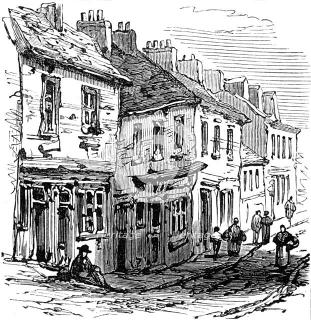 Subsidence of land at the Northwich Salt-Mines, 1881. Creator: Unknown.