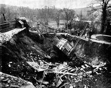 Subsidence of St. Catherine's Tunnel, Guildford, 1895. Creator: W. Shawcross