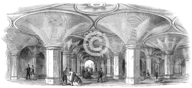 Subway of the new High-Level Station at the Crystal Palace, 1865. Creator: Unknown.