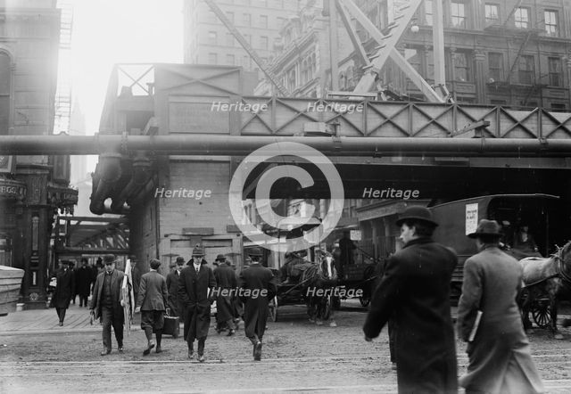Subway building - N.Y., between c1910 and c1915. Creator: Bain News Service.