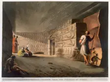 Subterranean Chamber near the Pyramids at Giza 1802. Creator: Thomas Milton