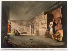 Subterranean Chamber near the Pyramids at Giza 1802. Creator: Thomas Milton