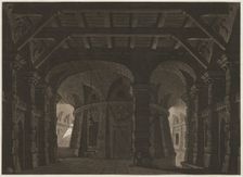 Subterranean Jail for the Stage, 1788. Creator: Abel Schlicht (German, 1754-1826)